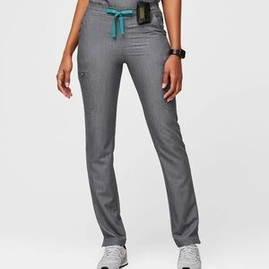 FIGS Women’s Yola Skinny Scrub Pants Graphite Gray Size XXS